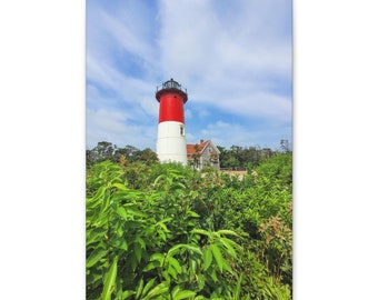 Lighthouse Art Print. Cape Cod Canvas Wall Art. Nature Canvas Print. Coastal Landscape Wall Decor. Nature Art. Waterfront Wall Art.