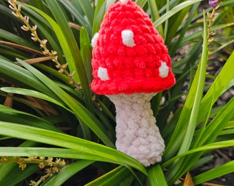 Crochet Mushrooms | Mushroom Plushies | Mushroom Stuffed Toy | Red Mushroom | Small Mushroom Plush | Crochet Mushy