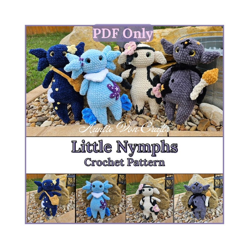 Little Nymphs Crochet Pattern | PDF Crochet Pattern | Nymph Crochet ...