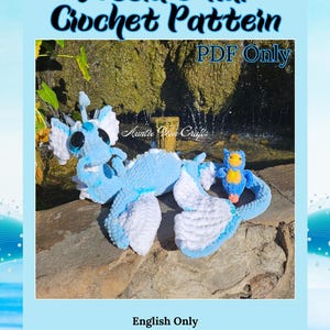 Neera the Deep Sea Dragon and Kai the Sea Angel Crochet Pattern | PDF Crochet Pattern | Dragon and Sea Angel Crochet Pattern