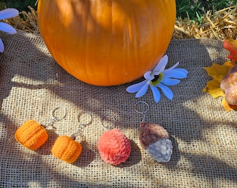 Fall Crochet Keychain | Halloween Keychain | Pumpkin Keychain | Acorn Keychain | Amigurumi keychain | Fall Keychain | Candy Corn Keychain