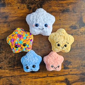 Crochet Star | Plushie Star | Star Stuffed Toy | Crochet Plush Star | Star Pocket Plush