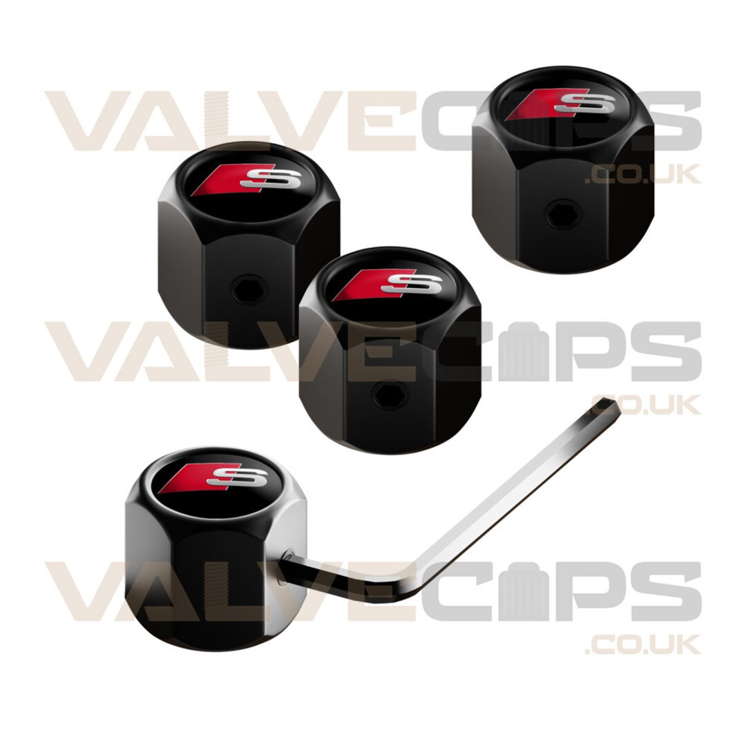 Audi Sline Antitheft Valve Cap Set With Security Tool Set of 4 Etsy