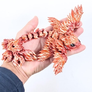 Dragon de Feu Articulé, Cadeaux original, Décoration, Animaux fantastique