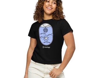 Women’s high-waisted t-shirt