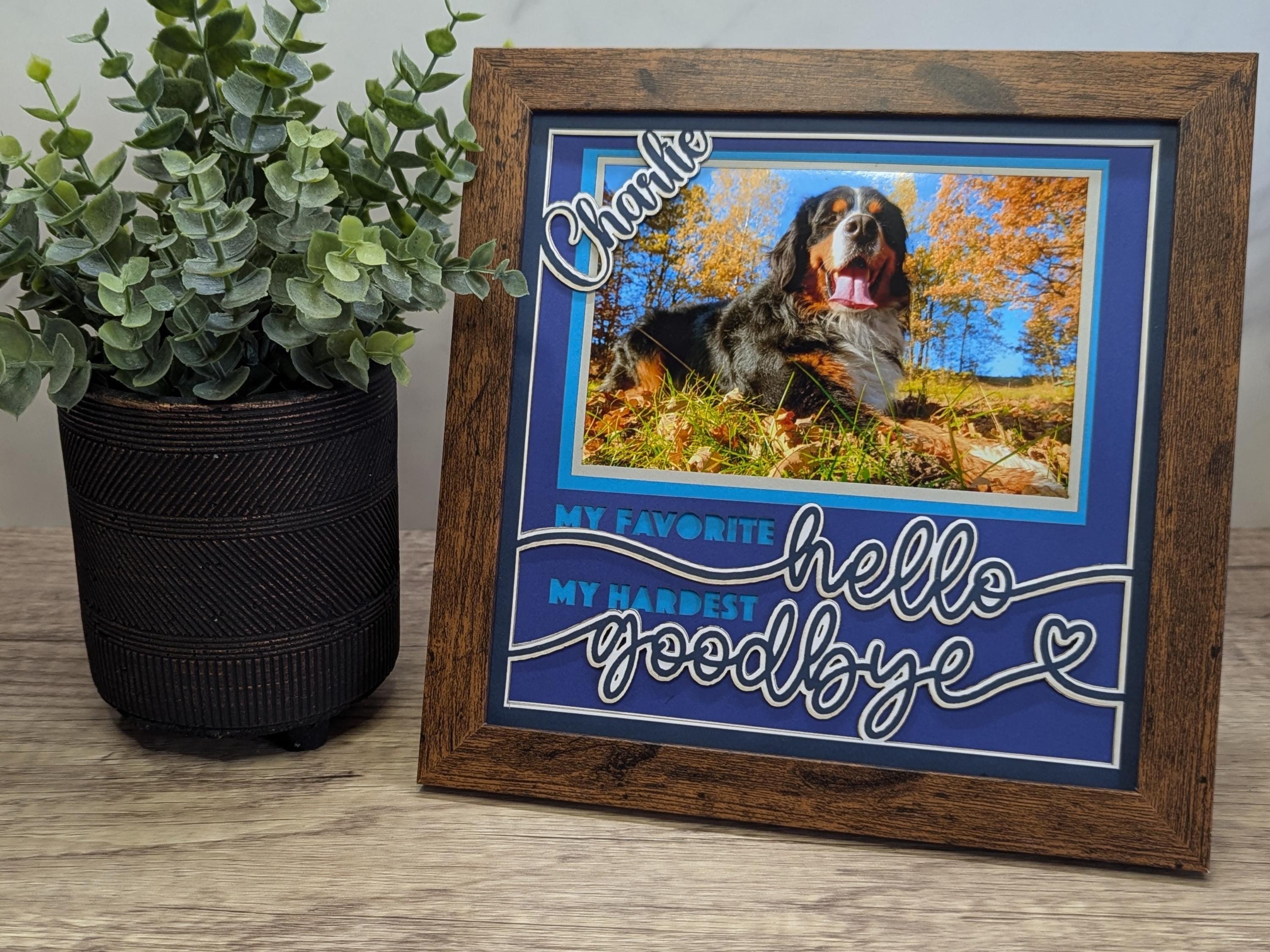 Personalized Pet Memorial Picture Frame 4x6, Custom Picture Frame, Dog ...