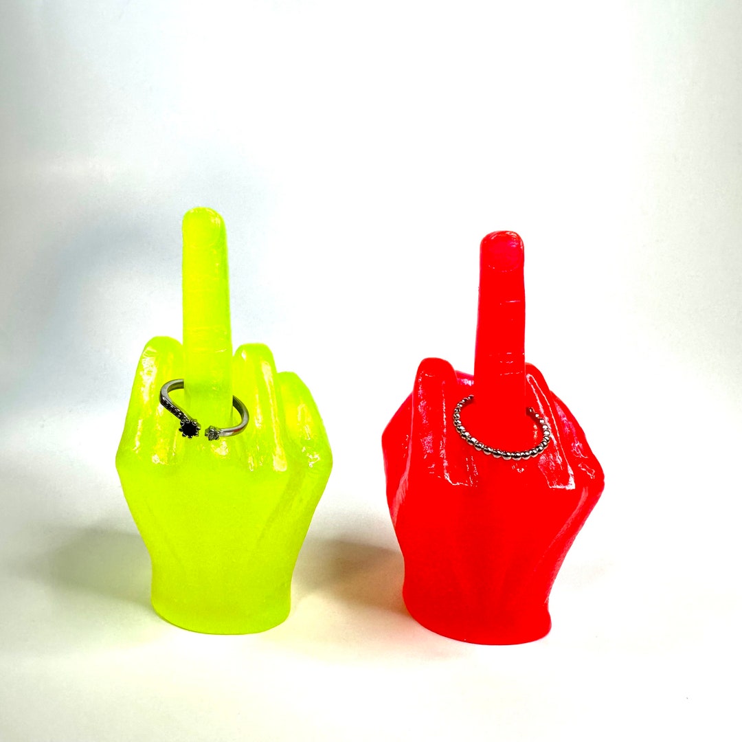 Middle Finger Decoration, Middle Finger Ring Holder Epoxy Resin, Gift