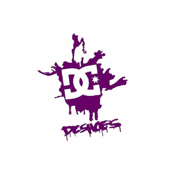 DC Shoes Logo Splat Drip Sticker Car, Van, Skateboard, Laptop