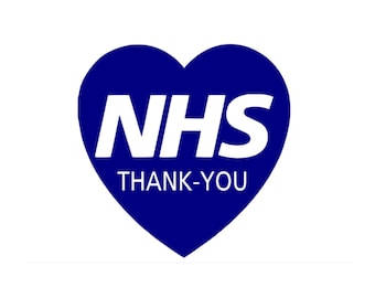 NHS Heart Charity Modern Car/Van Sticker Nurse/Doctor Window wall Hospital