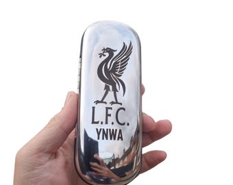 Personalised Chrome Look Glasses Case – Silver or Gold Finish – Custom Engraving Included