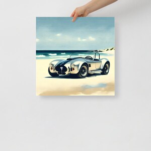 Shelby GT500 Muscle Car Print: Garage Decor for Auto Enthusiasts