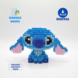 Schema digitale scaricabile per perline Hama Stitch 3D, perline fai da te