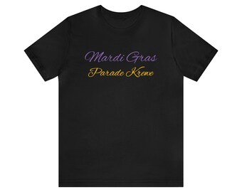 Mardi Gras Parade Krewe-Camiseta de manga corta unisex Jersey