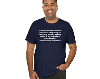 Declaration of Independence T-Shirt, Patriotic USA History Tee