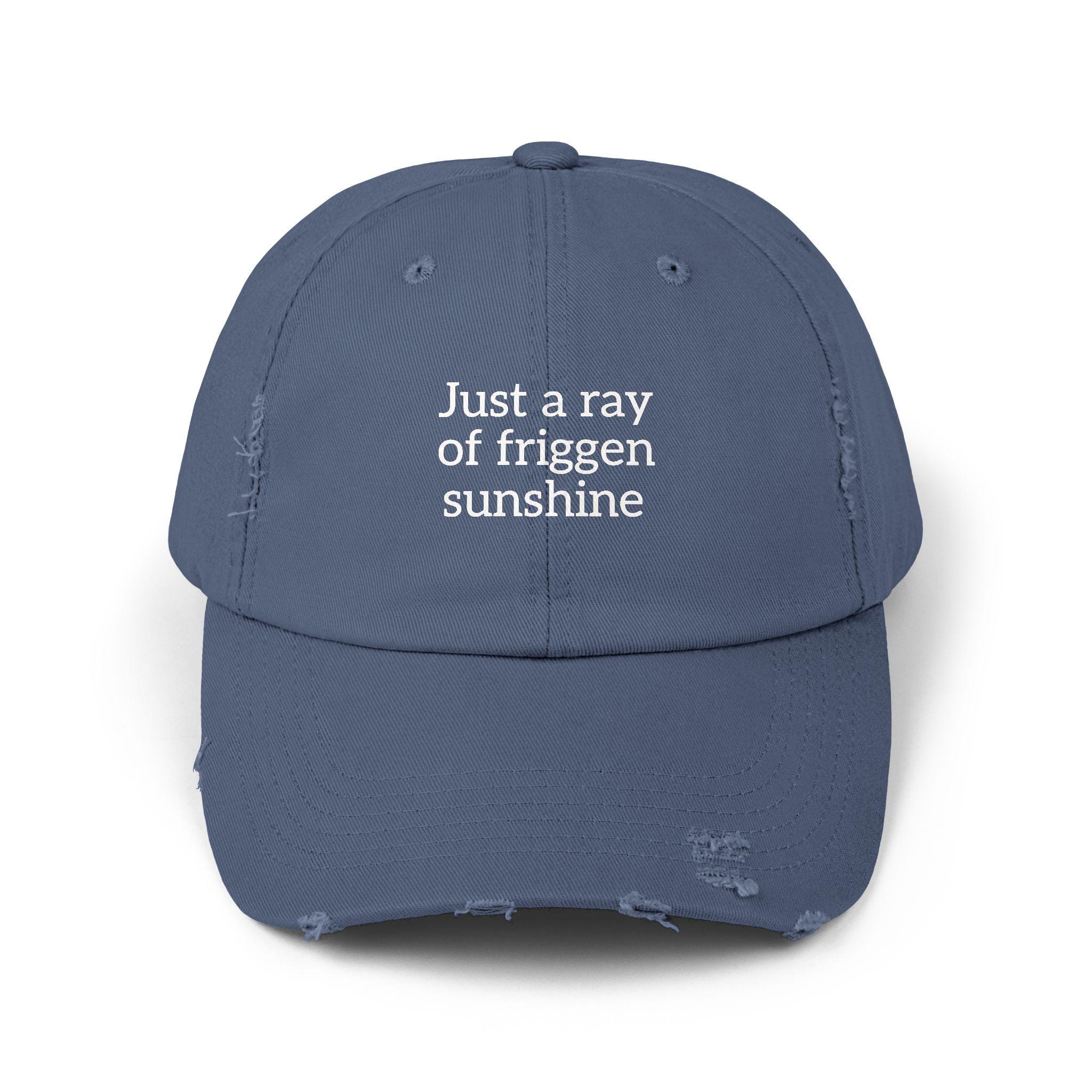 "I'm A Ray Of F*cking Sunshine" Baseball Cap - Gray, Funny Saying Hat For Men & Women - View #11