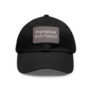 Antifaschistischer Dad-Hut: Rebellion Lederpatch Cap