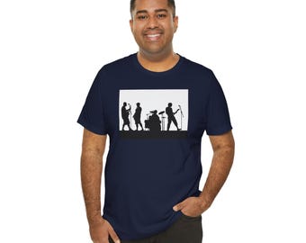 Rock Band Silhouette Tee | Music Stage Band Shirt
