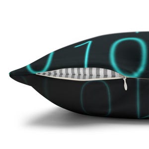 Binär Code Kissenbezug | Polyester quadratischer Kissenbezug Bild 12