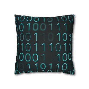 Binary Code Pillowcase | Polyester Square Pillowcase image 9