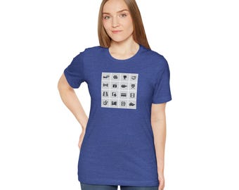 Filmmaker Icons Tee | Movie Camera Film Clapboard Director Symbols