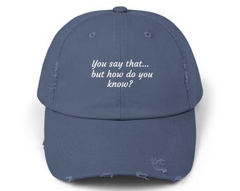 Unisex Distressed Cap, Vintage Dad Hat, Retro Baseball Cap, Faded Trucker Hat, Cool Hipster Headwear, Unique Patchwork Cap, Distressed Denim