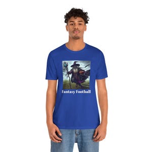 Fantasy Football Wizard T-Shirt: Unisex Gamer Tee, Halloween Costume
