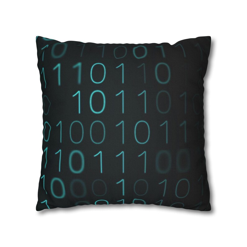 Binary Code Pillowcase | Polyester Square Pillowcase image 17