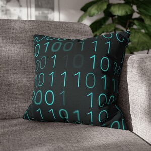 Binary Code Pillowcase | Polyester Square Pillowcase image 20