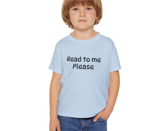 Lees me alsjeblieft voor: T-shirt voor peuters, T-shirt Storytime, shirt kinderboekenliefhebber, leescadeau, bibliotheekshirt