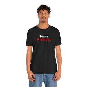 Team Krampus T-Shirt: Funny Spooky Christmas Tee
