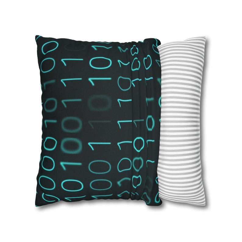 Binary Code Pillowcase | Polyester Square Pillowcase image 16