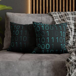 Binary Code Pillowcase | Polyester Square Pillowcase image 8
