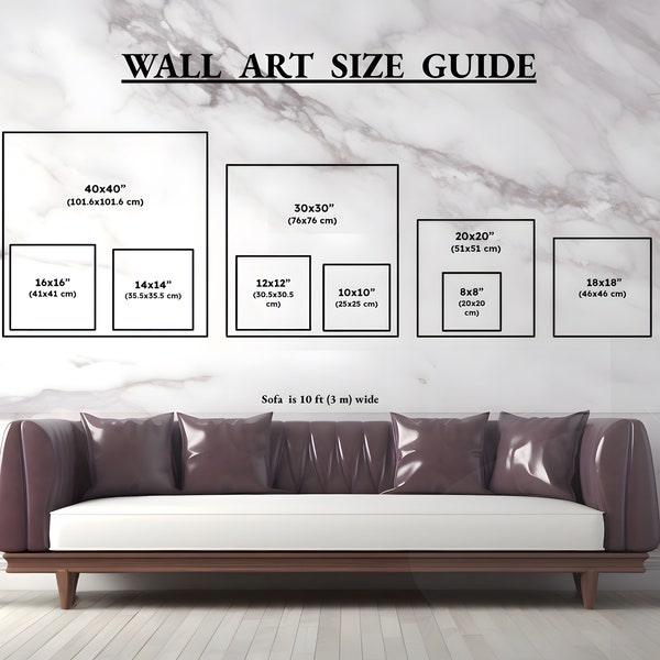 Square Wall Art Size Guide Frame Size Guide Print Size Guide Digital Print Size Guide Wall Art Ratio Guide Art Size Guide Digital Download