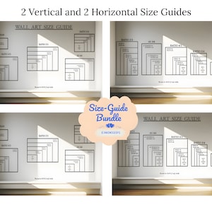 Wall Art Size Guide Bundle Frame Size Guide Print Size Guide Digital Print Size Guide Wall Art Ratio Guide Art Size Guide Digital Download