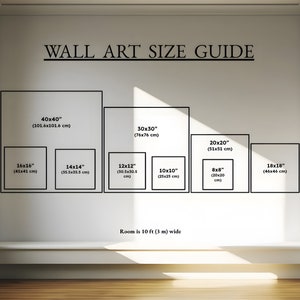 Square Wall Art Size Guide Frame Size Guide Print Size Guide Digital ...