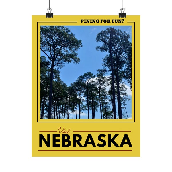 10x13 Visit Nebraska Matte Vertical Posters