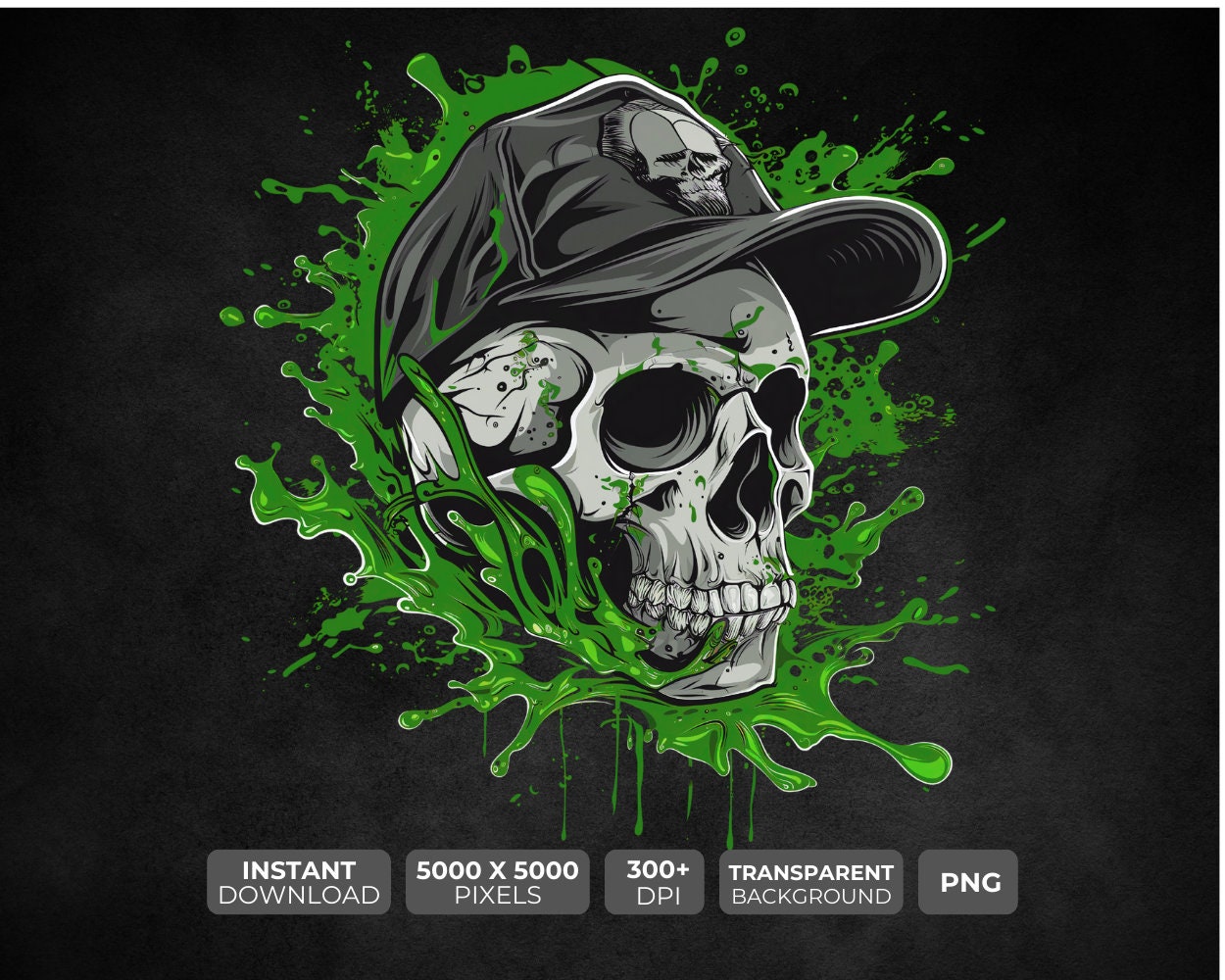 Green skull shirt Etsy Mexico