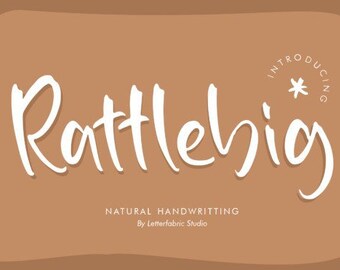 Rattlebig Font, Beautiful Font, Cricut Font, Script Font, Vintage Font, Retro Calligraphy, Classic Font, Elegant Font, Handwritten Font