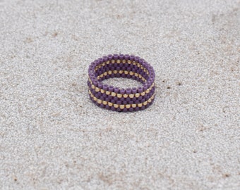 Handmade beaded ring