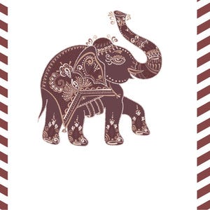 Indian Elephant Pichwai Wallpaper for Temple Room Decor - Traditional ...