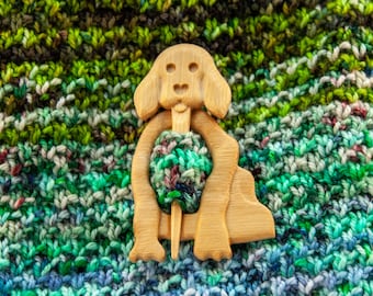 Perfect Pup! - 1 super adorable shawl pin