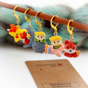 Le Petit Prince! - 5 Stitch Markers for Knitting and Crochet!