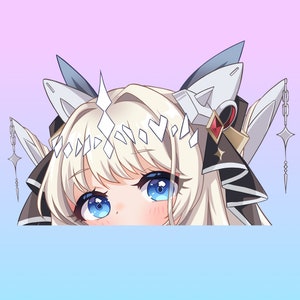 Adesivo per auto Crown Window Peeker da 7" / Dea della vittoria: Nikke