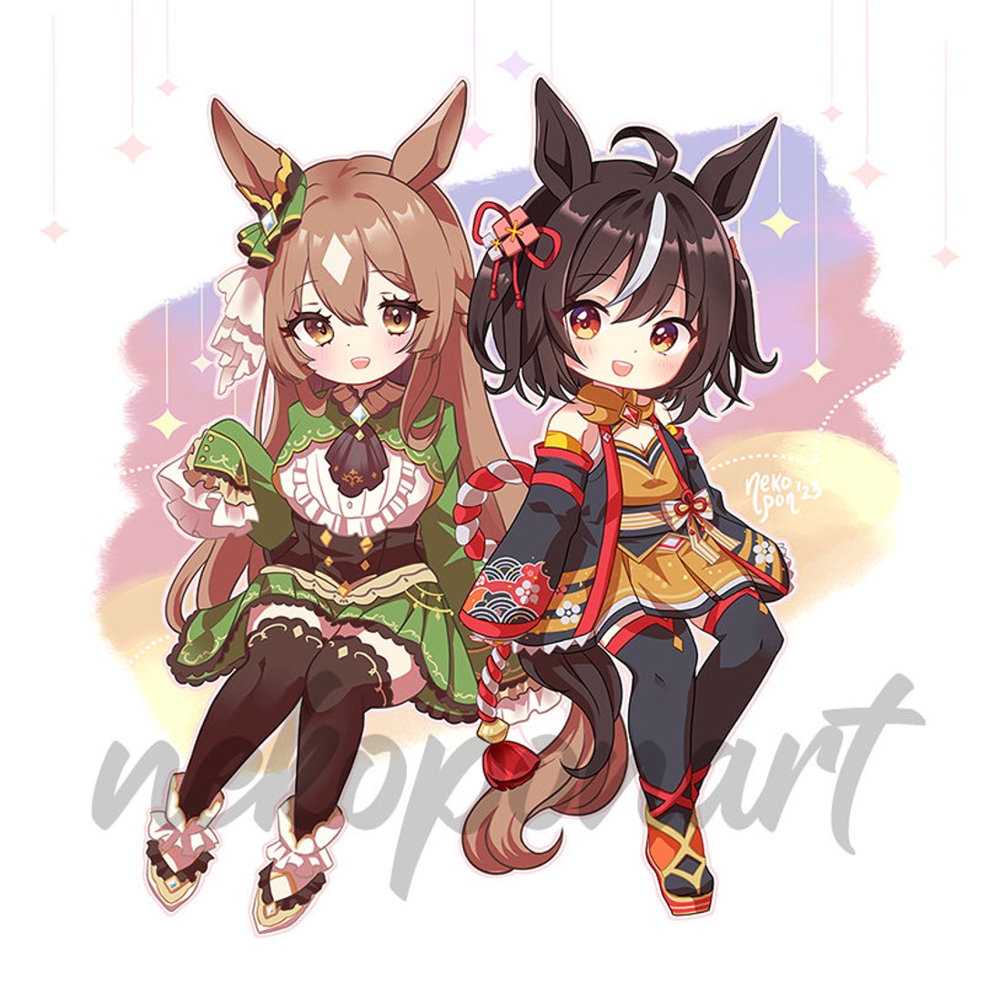 キタサンブラック & サトノ ダイヤモンド ベスト 8x8 インチ プリント