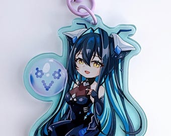 Siren Little Mermaid Chibi 2.75" Acrylic Charm Keychain | Goddess of Victory Nikke