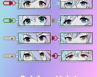 Rainbow Acrylic Shiny Eyes Charm Keychain Vol 1 | Umamusume