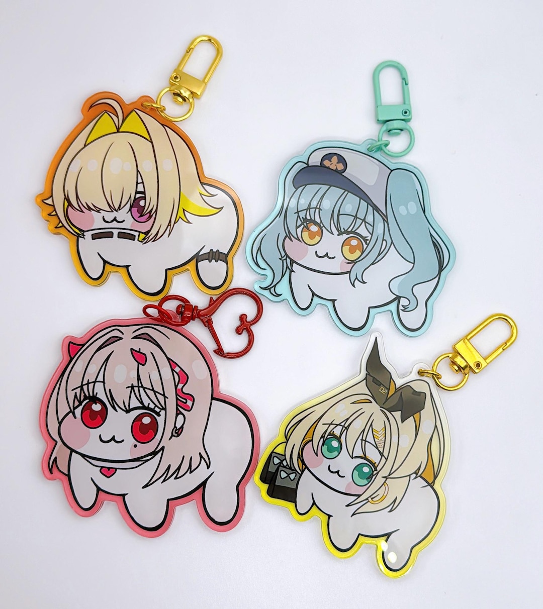 Doro Acrylic Charm Keychains Rupee Vipee Elegg Privaty | Goddess