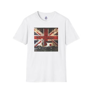 Mod Vespa Lambretta T Shirt British Scooter Club Tee Quadrophenia Style Design Ska Trojan Northern Soul 60s Scooter Culture Pop Art Gift