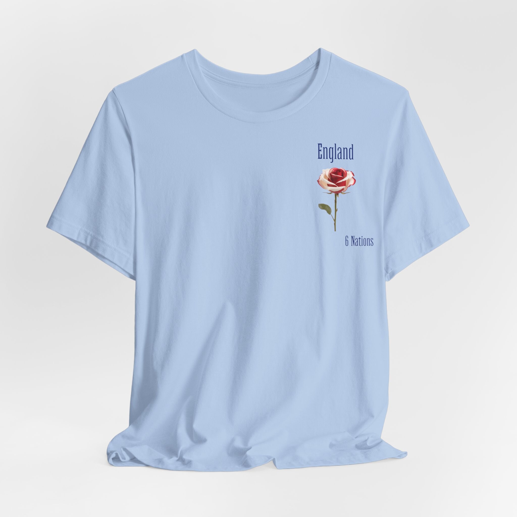 England Rugby T-Shirt For Men - Classic Fit 100% Cotton, English Supporter Gift