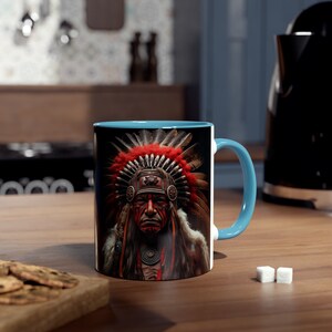 Cool Native Indian Mug Homeland Security Cup Roots Pride Gift Indigenous Pride CoffeeCup Freedom Explore 1492 Beaker